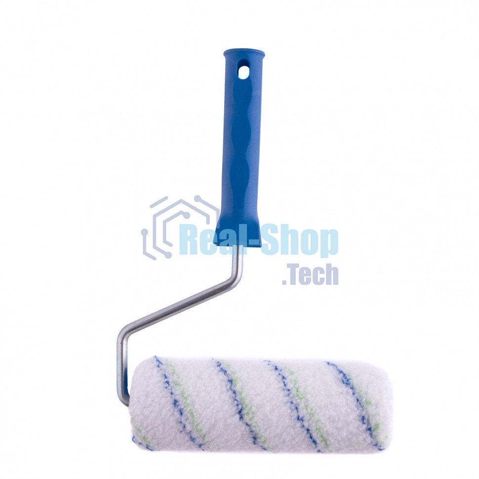 Валик Сибртех Водные краски, 180 мм, ворс 12 мм, D - 48 мм, D ручки - 8 мм, полиэстер