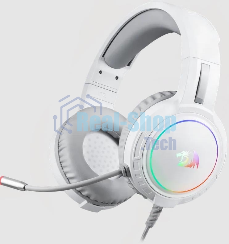 Гарнитура проводная игровая Defender Mento RGb 3.5мм белый