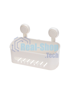 Полка для ванной комнаты HALSA HLS-F-103W на вакуумной присоске, прямая