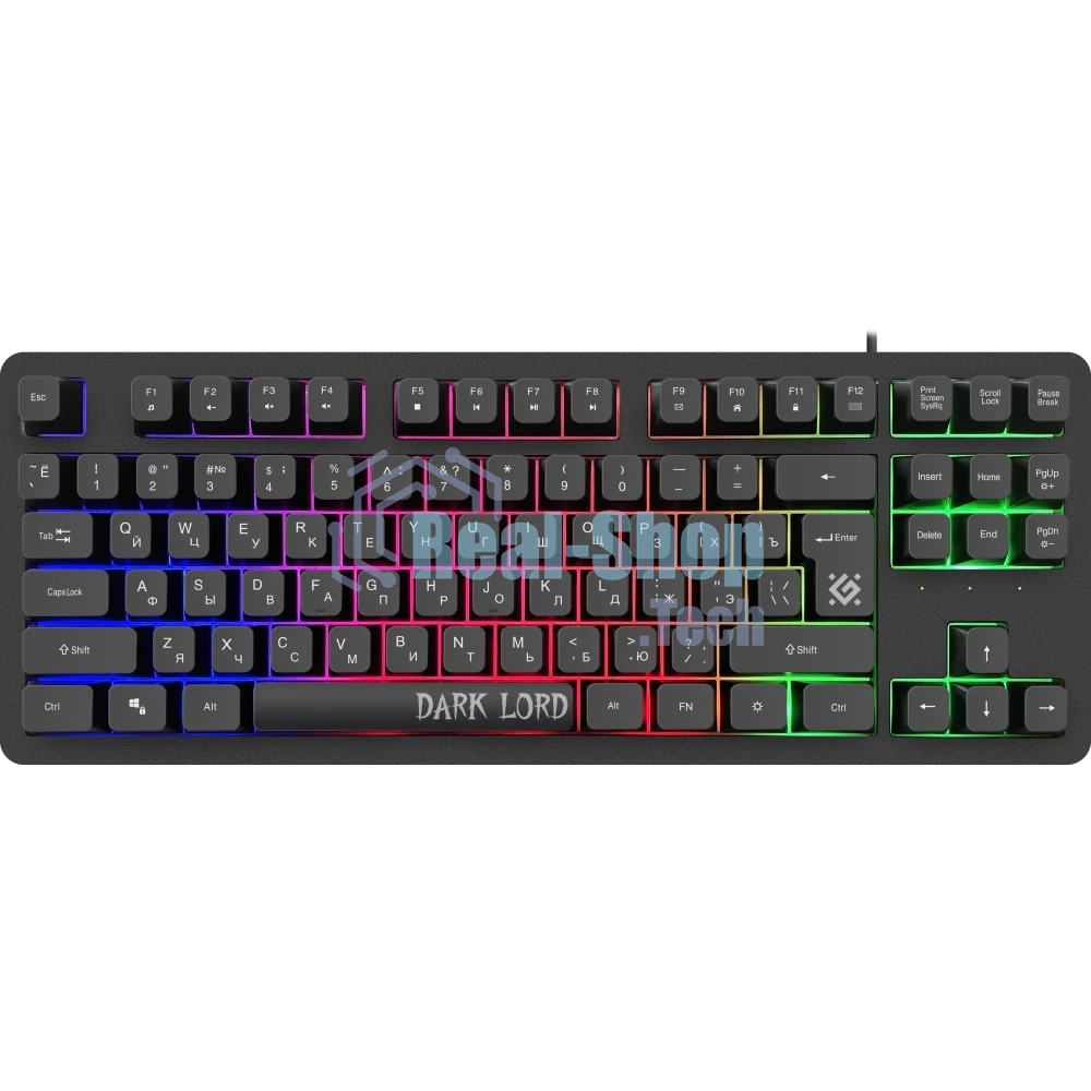 Клавиатура проводная Defender Dark Lord GK-580, USB, черный