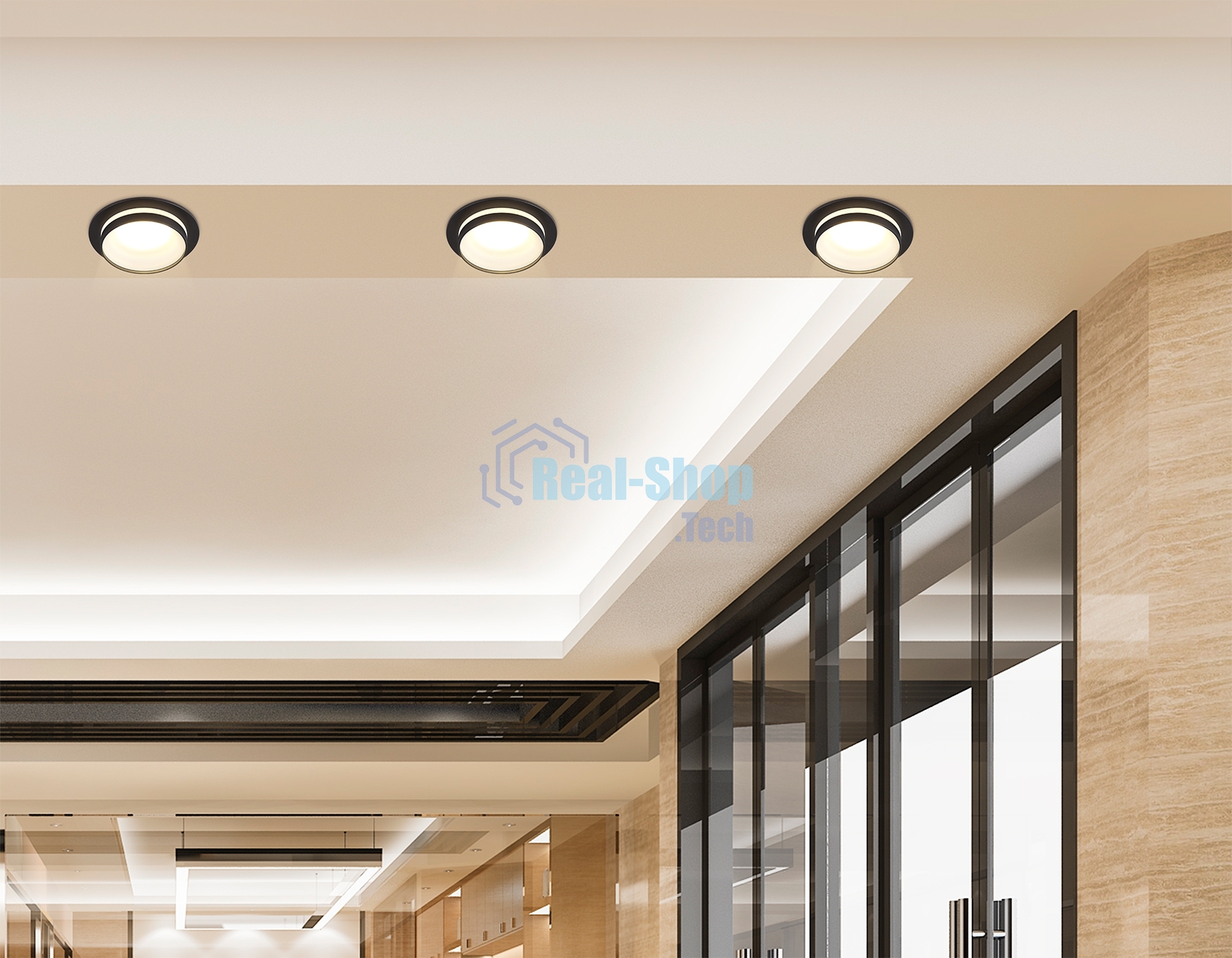 Светильник Ambrella light TN30708 BK черный GU5.3 D92*36
