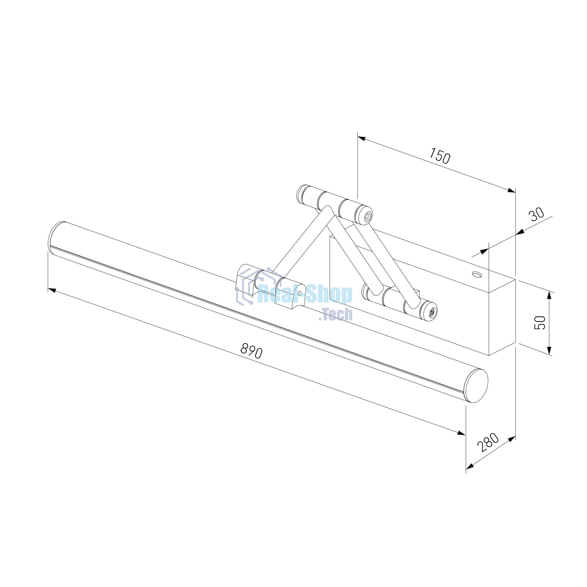 40156/LED / Светильник настенный светодиодный Monza белый