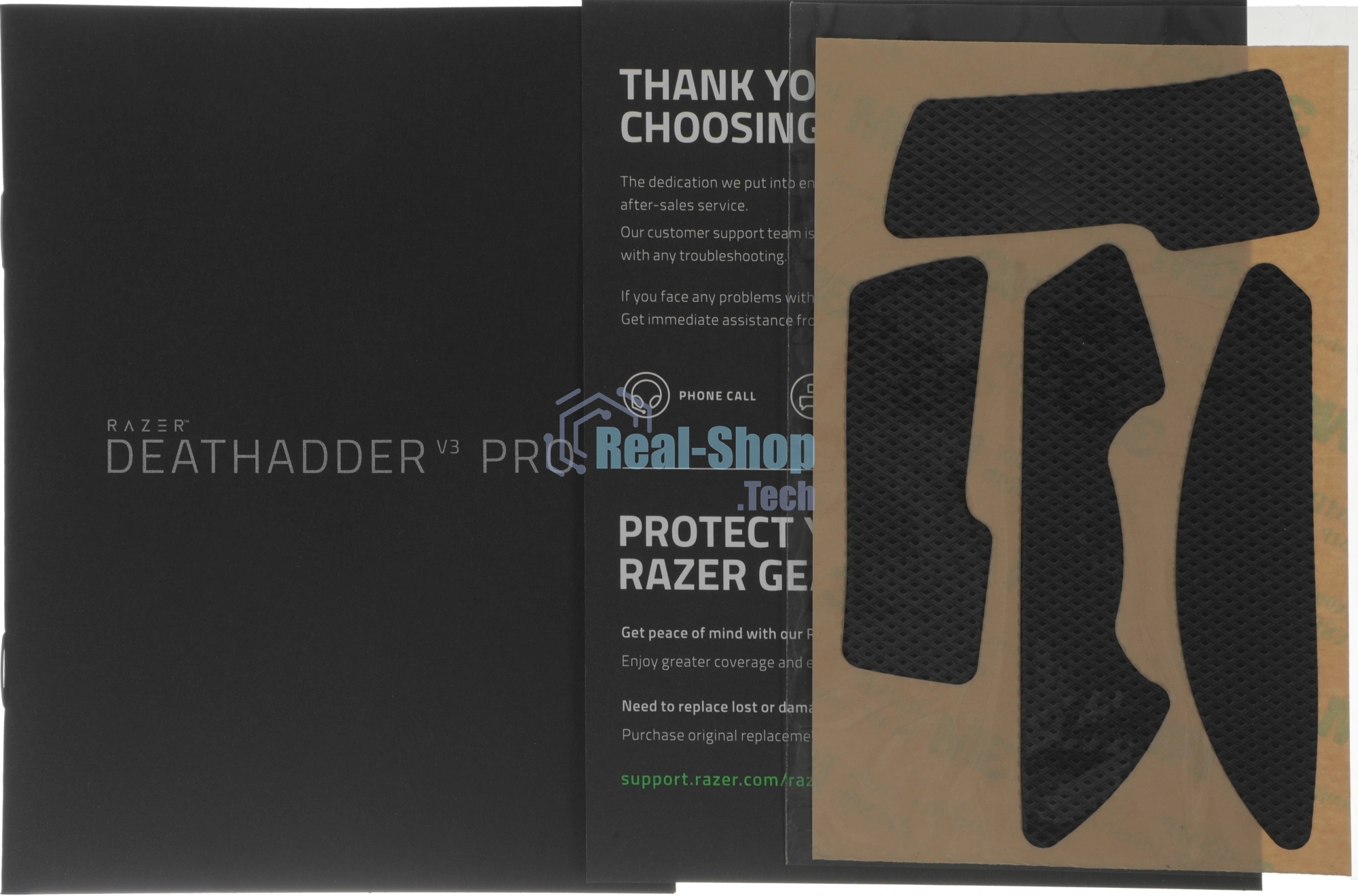 Мышь беспроводная/проводная Razer DeathAdder V3 Pro черный, 30000 dpi, радиоканал, USB, кнопки - 6