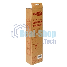 Сетевой фильтр PC Pet AP01006-1.8-BK 1.8 м (5 розеток) черный