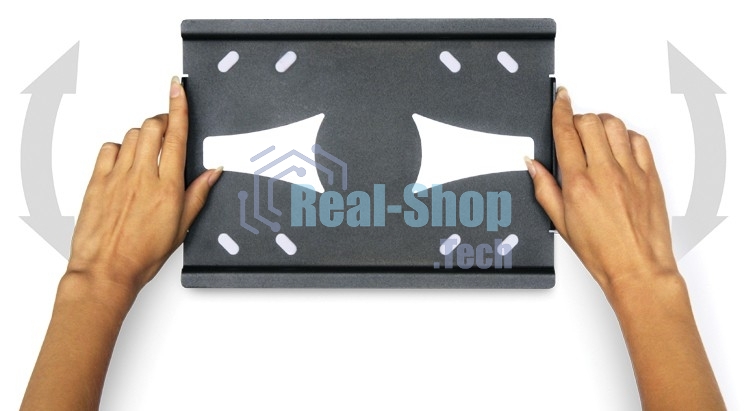 Кронштейн для телевизора Holder LCDS-5010 черный металлик настенный наклон