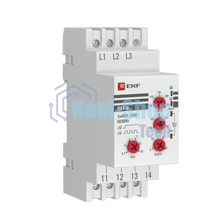 Реле контроля фаз РКФ-8 многофукц. EKF rkf-8