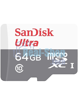 Флеш карта microSD 64Gb SanDisk microSDXC Class 10 Ultra UHS-I 100Mb/s