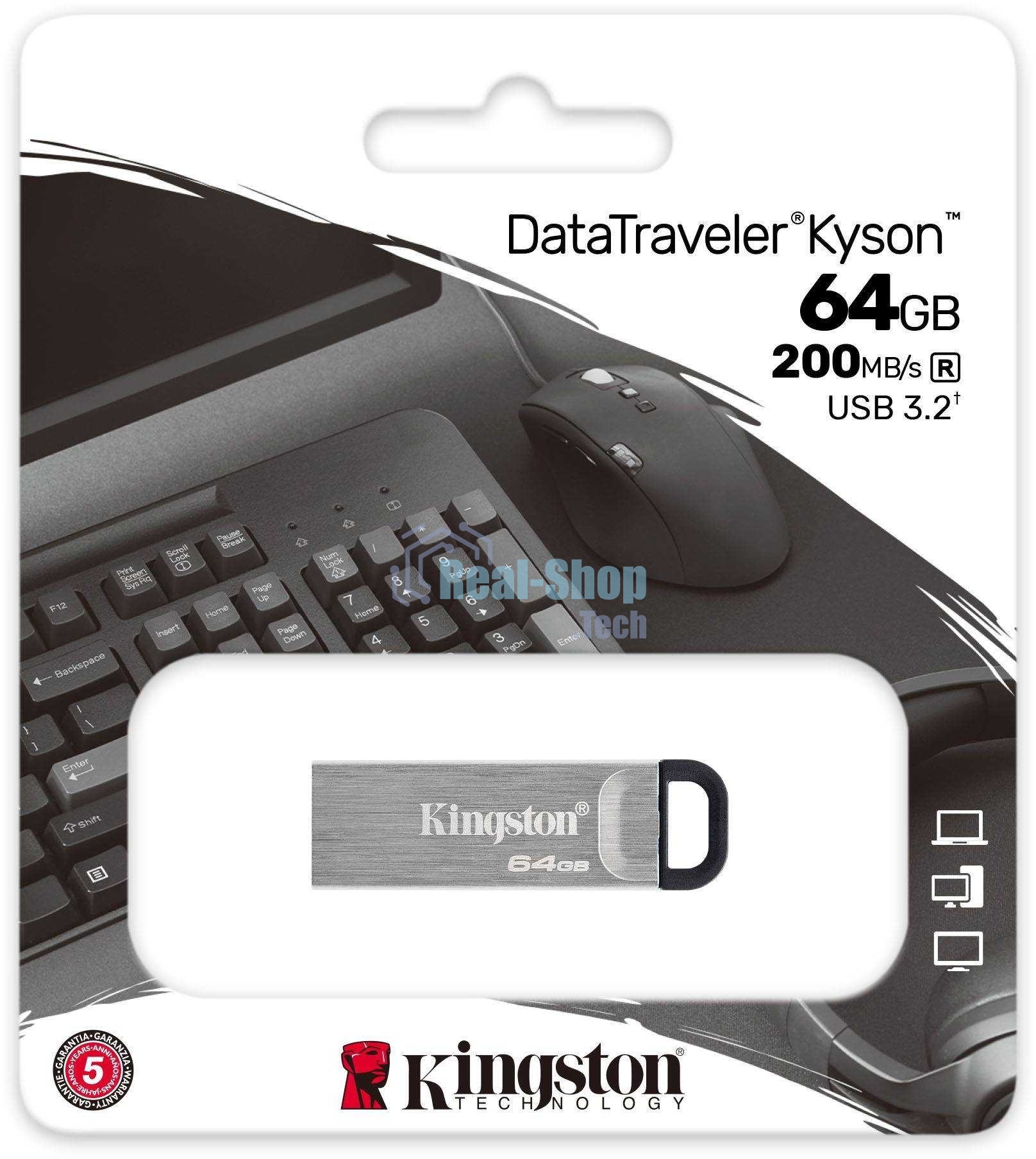 Флешка USB Kingston USB Flash KYSON 64Gb USB 3.2 Gen 1