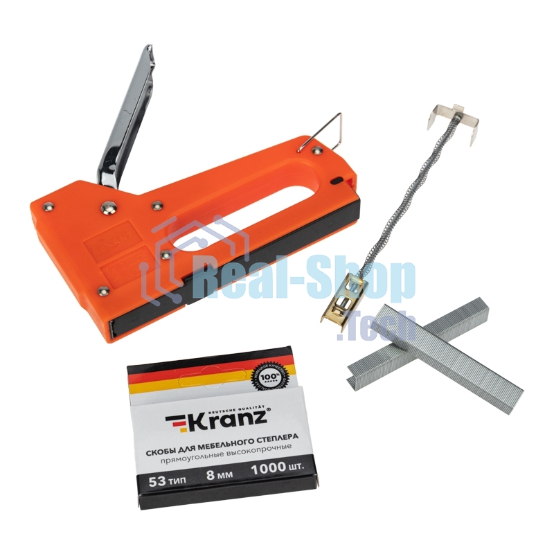Набор: степлер с металлической ручкой + 2000 шт. скоб 8 мм (тип 53)