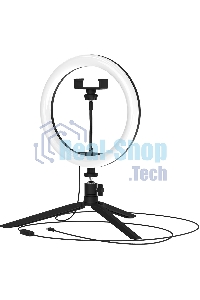 Светильник кольцевой Gauss 14W 700lm 3000-6500K 5V USB IP20 260x23мм черный дим пульт LED