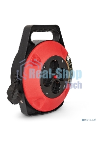 Удлинитель на катушке ExeGate EX286336RUS Master ECS-1-1B (4 евророзетки с заземлением, 10 м, защита от детей, защита от перегрузки, 3х1,0 мм2, 10А/2.2 кВт)