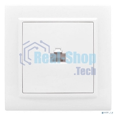 Розетка компьютерная 1-м СП Минск RJ45 бел. Basic EKF ERK01-035-10