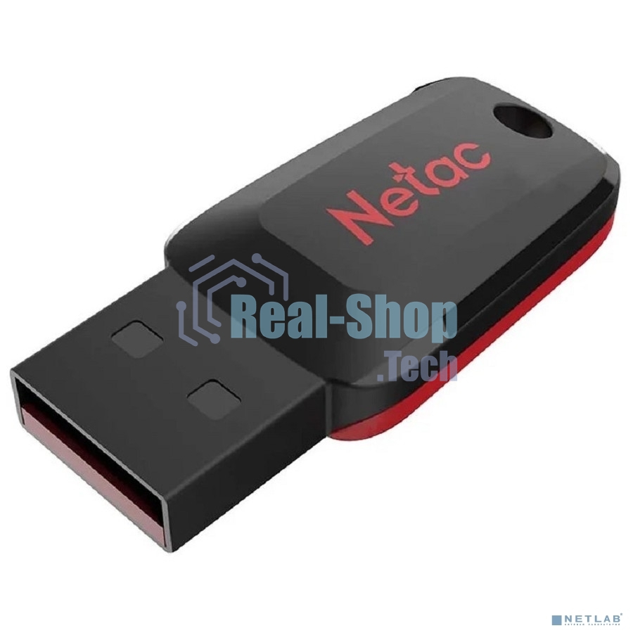 Флешка USB Netac U197 16Gb NT03U197N-016G-20BK, USB 2.0, пластиковая, черная