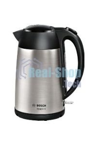 Чайник электрический Bosch TWK3P420 1.7 л, 2400 Вт, черный (корпус: нержавеющая сталь)