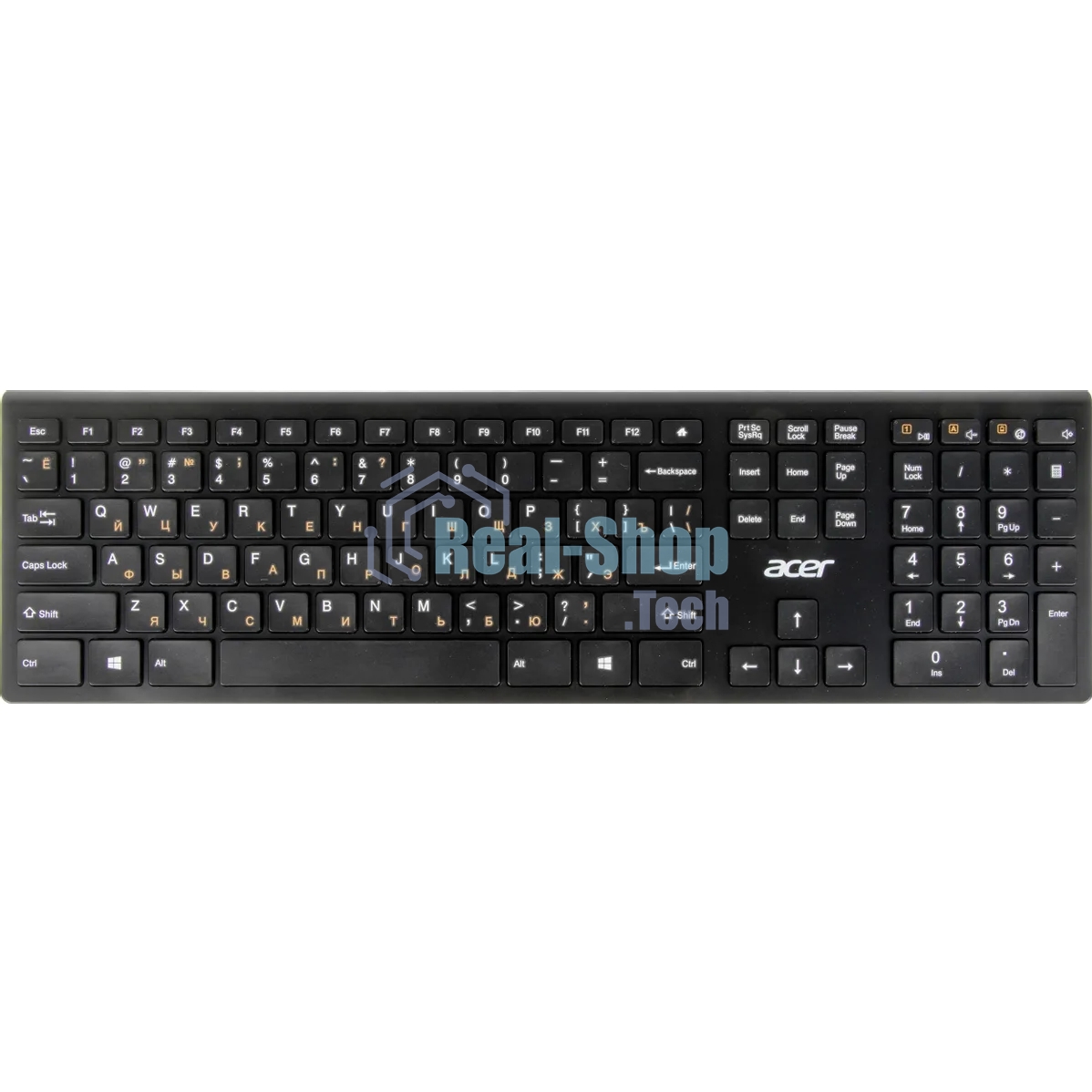 Клавиатура беспроводная Acer OKR020, USB, Радиоканал, черный