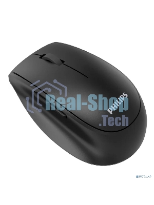 Мышь беспроводная Philips SPK7627 черный, 1600 dpi, радиоканал, Bluetooth, USB, кнопки - 5