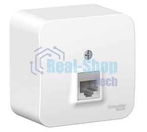 Розетка компьютерная ОП Blanca RJ45 кат.5e изол. пласт. бел. SchE BLNIA045001