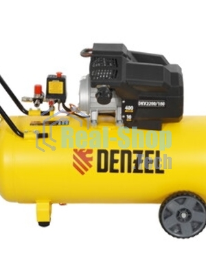 Компрессор воздушный Denzel DKV2200/100,Х-PRO (58079) 2.2 кВт, 400 л/мин, 100л