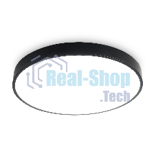Потолочный светодиодный светильник Ambrella light FZ1204 BK черный IP54 11W 5000K D210*60 (без ПДУ)