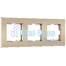 Рамка на 3 поста Slab (шампань софт) W0032911