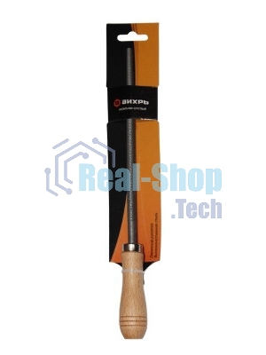 Напильник 200 мм трехгранный деревянная рукоятка