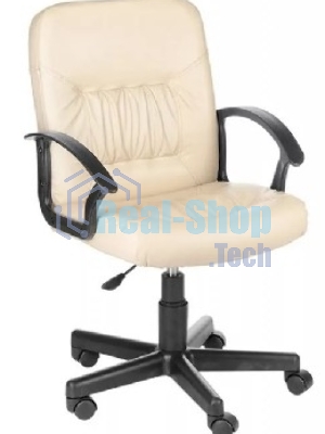 Кресло компьютерное OLSS Чип Ультра бежевый экокожа Крестовина 