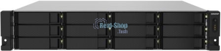 Сетевое хранилище без дисков SMB QNAP TS-1232PXU-RP-4G 12-Bay quad-core 64-bit AL324 1.7 GHz rackmount NAS with 250W redundant PSU, 4Gb DDR4 UDIMM RAM (max 1x16GB), SATA 6Gb/s, 2x 10GbE SFP+ LAN, 2x2.5 GbE LAN, 1x PCIe Gen2 x2 slot. W/o RAIL-B02