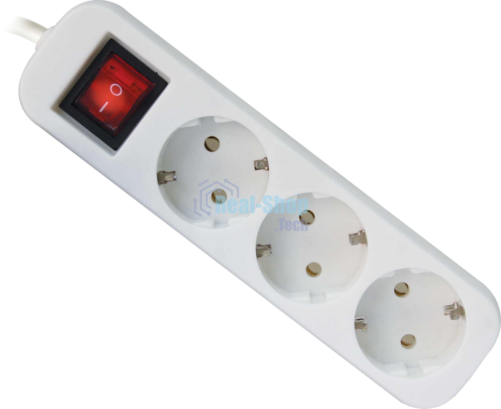 Удлинитель Defender S350 белый 5.0 м, 3 розетки 
