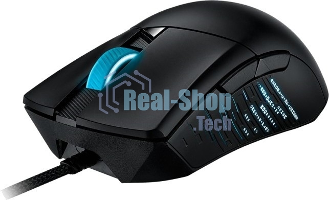 Мышь проводная ASUS ROG Gladius III черный, 19000 dpi, USB, кнопки - 6