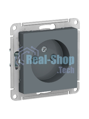 Механизм розетки 1-м СП AtlasDesign 16А IP20 без заземл. грифель