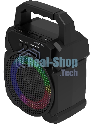 Портативная колонка Digma D-PS1500 черный 10 Вт 1.0 BT 10м 500mAh