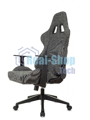 Кресло Zombie Neo 3C1 серый, экокожа, 120 кг, механизм качания