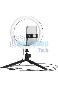 Светильник кольцевой Gauss 14W 700lm 3000-6500K 5V USB IP20 260x23мм черный дим пульт LED