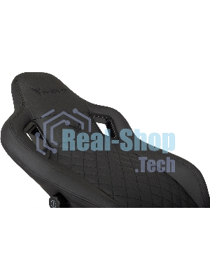 Кресло Knight Craft черный, экокожа, 120 кг, механизм качания