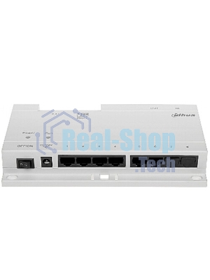 Коммутатор Dahua DHI-VTNS1060A, 6×PoE (24 В) + 2×Uplink, неуправляемый
