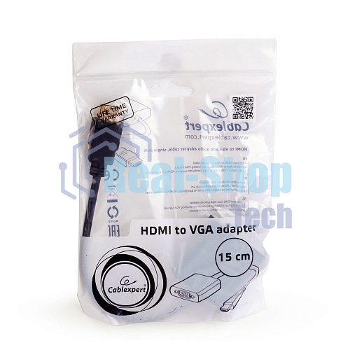 Переходник Gembird-Cablexpert Переходник HDMI-VGA, 19M/15F (A-HDMI-VGA-03)