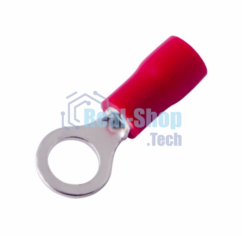 Наконечник кольцевой изолированный Rexant ø 5.3 мм 0.5-1.5 мм² (НКи 1.5-5/НКи 1,25-5) красный