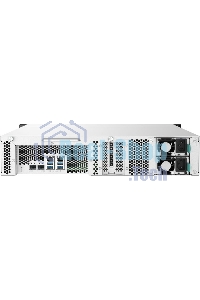 Сетевое хранилище без дисков SMB QNAP TS-1232PXU-RP-4G 12-Bay quad-core 64-bit AL324 1.7 GHz rackmount NAS with 250W redundant PSU, 4Gb DDR4 UDIMM RAM (max 1x16GB), SATA 6Gb/s, 2x 10GbE SFP+ LAN, 2x2.5 GbE LAN, 1x PCIe Gen2 x2 slot. W/o RAIL-B02