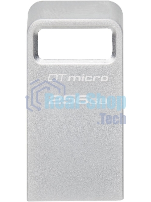Флешка USB Kingston DataTraveler Micro (DTMC3G2/256Gb), 256Gb, USB 3.2 Gen 1, R/W 200/60, серебристый