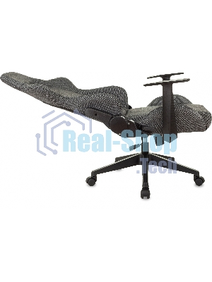 Кресло Zombie Neo 3C1 серый, экокожа, 120 кг, механизм качания