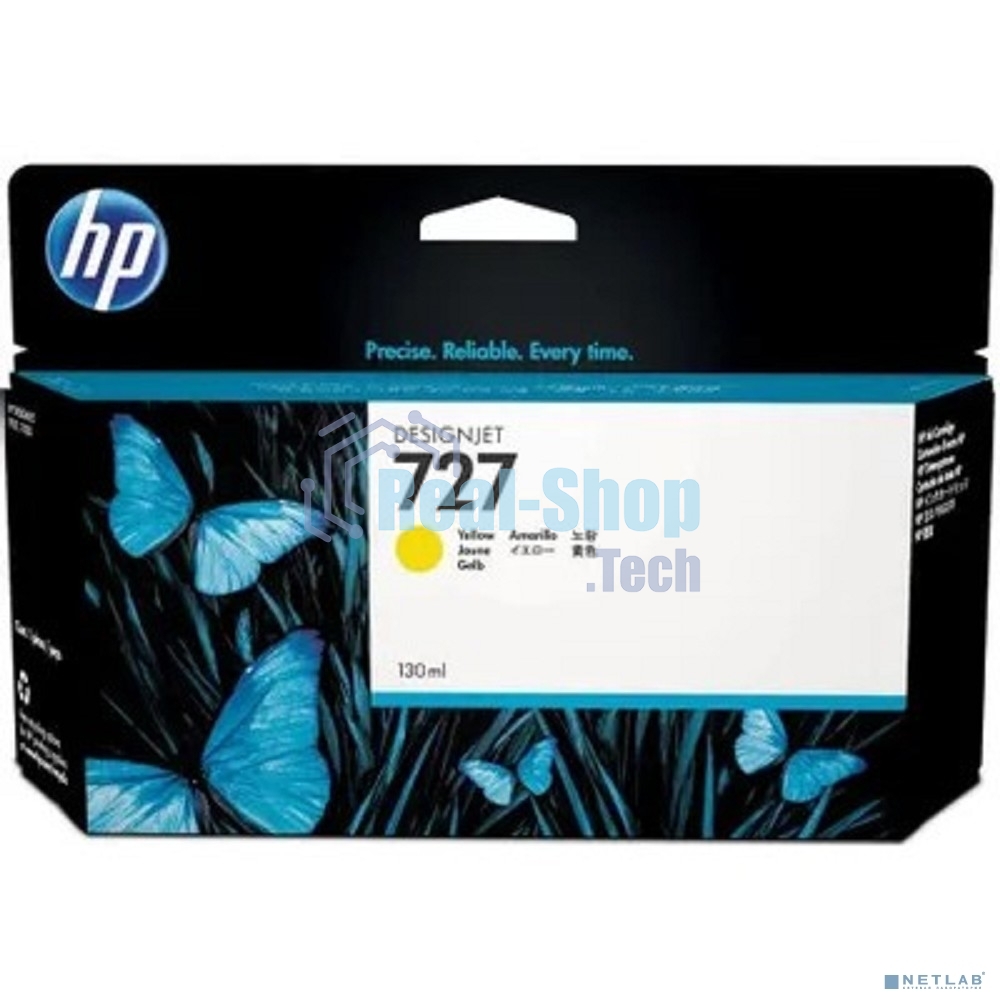 Картридж струйный HP 727 B3P21A желтый для HP DJ T920/T1500 (130мл)