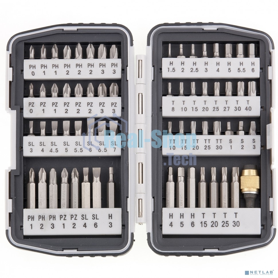 Набор бит Matrix магнитный адаптер crv в плат.боксе 64шт