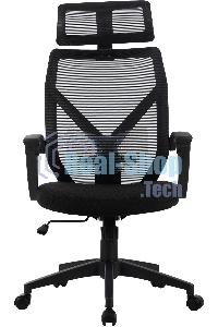 Кресло компьютерное Cactus CS-MC414-BK черный, сетка/ткань