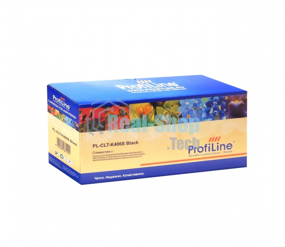 Картридж лазерный ProfiLine PL-CLT-K406S для принтеров Samsung CLP-360/362/363/364/365/365W/366/366w/367W/368/410/460/CLX-3300/3302/3303/3303FW/3304/3305/3305W/3305FW/3305FN/3306W/3306FW/3306FN/3307W/3307FW 1500 копий черный