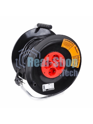 Удлинитель силовой на катушке 4 гнезда с/з 50 м 3х1 мм² STANDART PROconnect