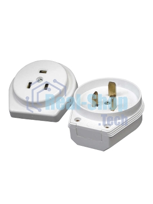 Разъем РШ-ВШ 32А 250В 2Р+РЕ скрыт. уст. бел. UNIVersal 1236