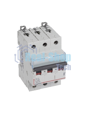 Выключатель автоматический модульный 3п C 10А 6кА DX3-E Leg 407289