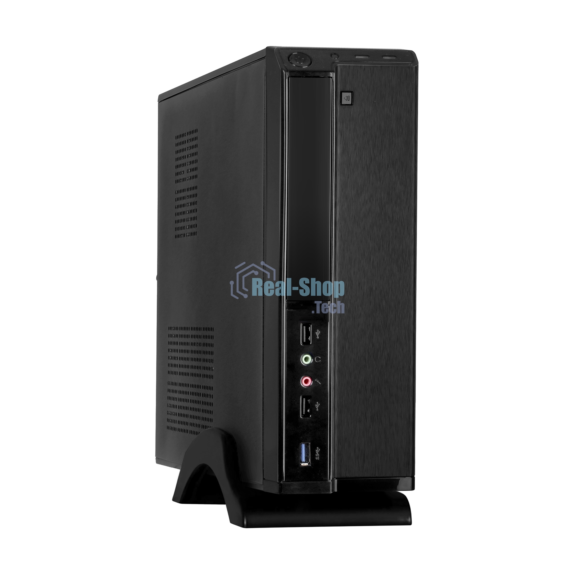 Компьютерный корпус Desktop ExeGate MI-207U-300W-8 (miniITX/mATX, БП M300 с вент. 8см, 1*USB+1*USB 3.0, аудио, черный)