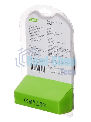 Мышь проводная Acer OMW011 черный/синий, 1200 dpi, USB, кнопки - 3