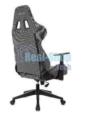 Кресло Zombie Neo 3C1 серый, экокожа, 120 кг, механизм качания